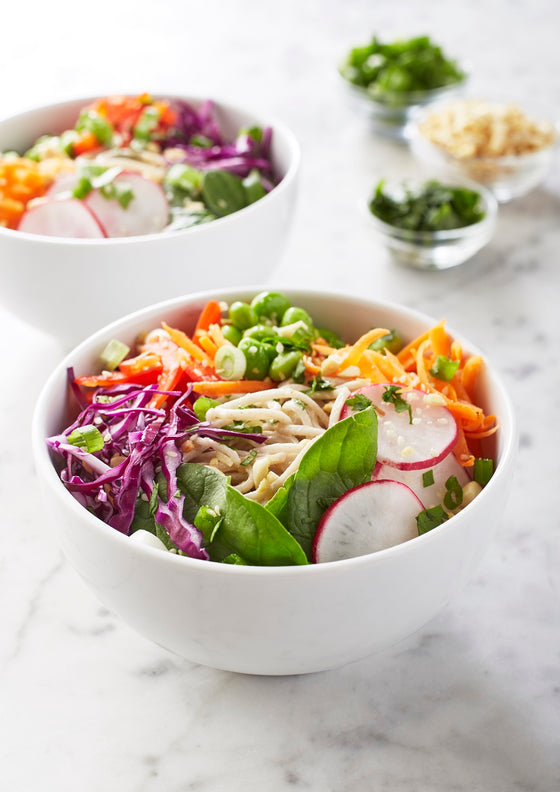 Soba noodle veggie bowl