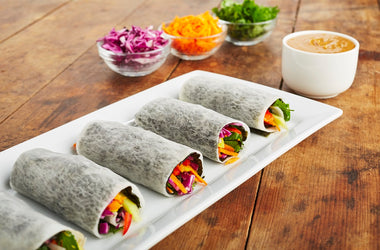 Rainbow spring rolls