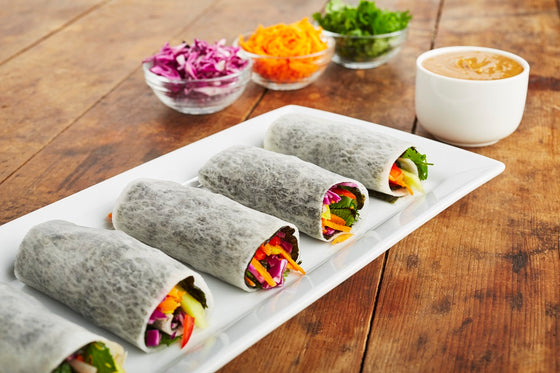 Rainbow spring rolls