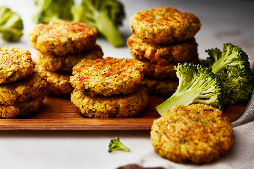 Broccoli fritters with cheddar recipe