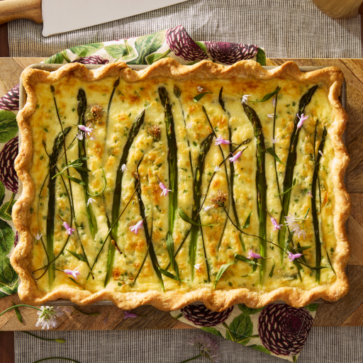 Asparagus thyme tart