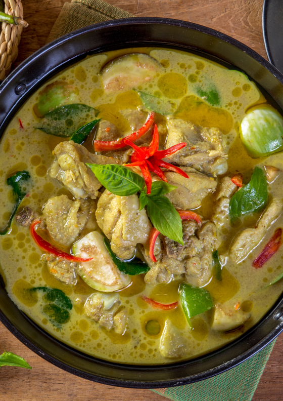 Thai style chicken and coconut soup