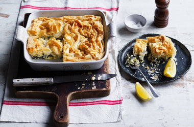 Spinach & feta filo pie