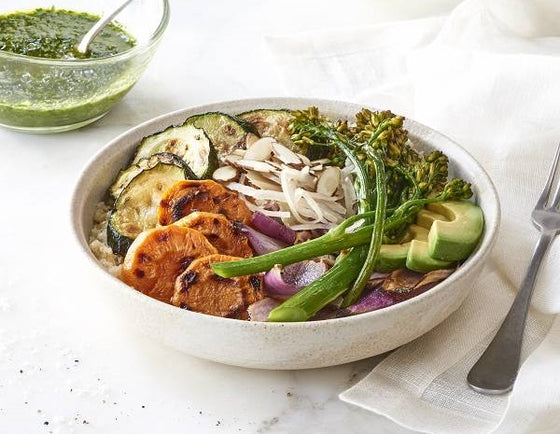 Cauliflower Rice Recipe with Chimmichurri Sauce by Tess Masters