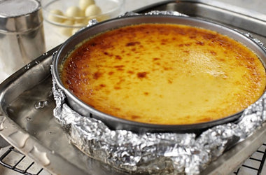 White satin cheesecake