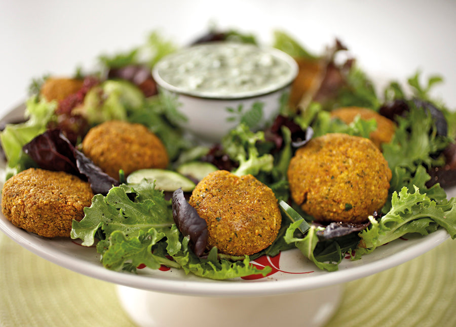 Spiced chickpea patties