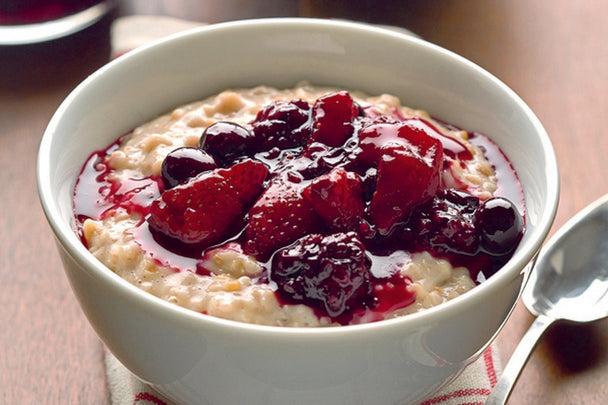 Wholegrain Porridge with Berry Compote