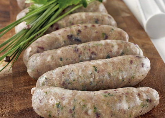 Pork and cranberry sausages