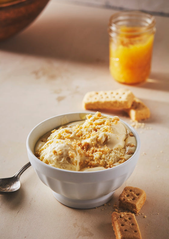 Lemon Curd Cheesecake Ice Cream