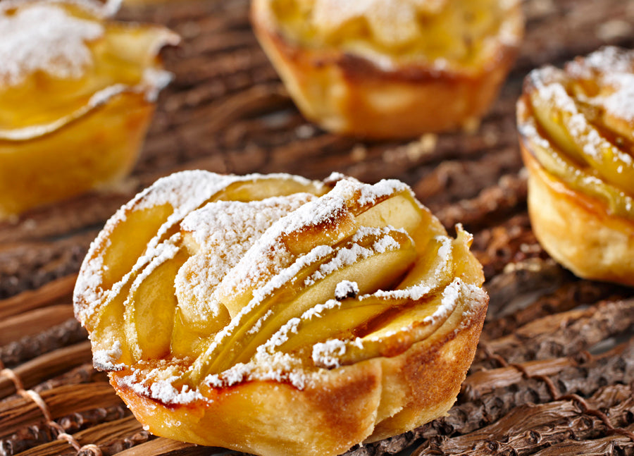 Apple frangipane pies