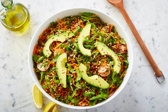 Lentil Salad Recipe with Carrot & Avocado