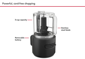 KitchenAid Cordless Go 5 Cup Food Chopper With Battery