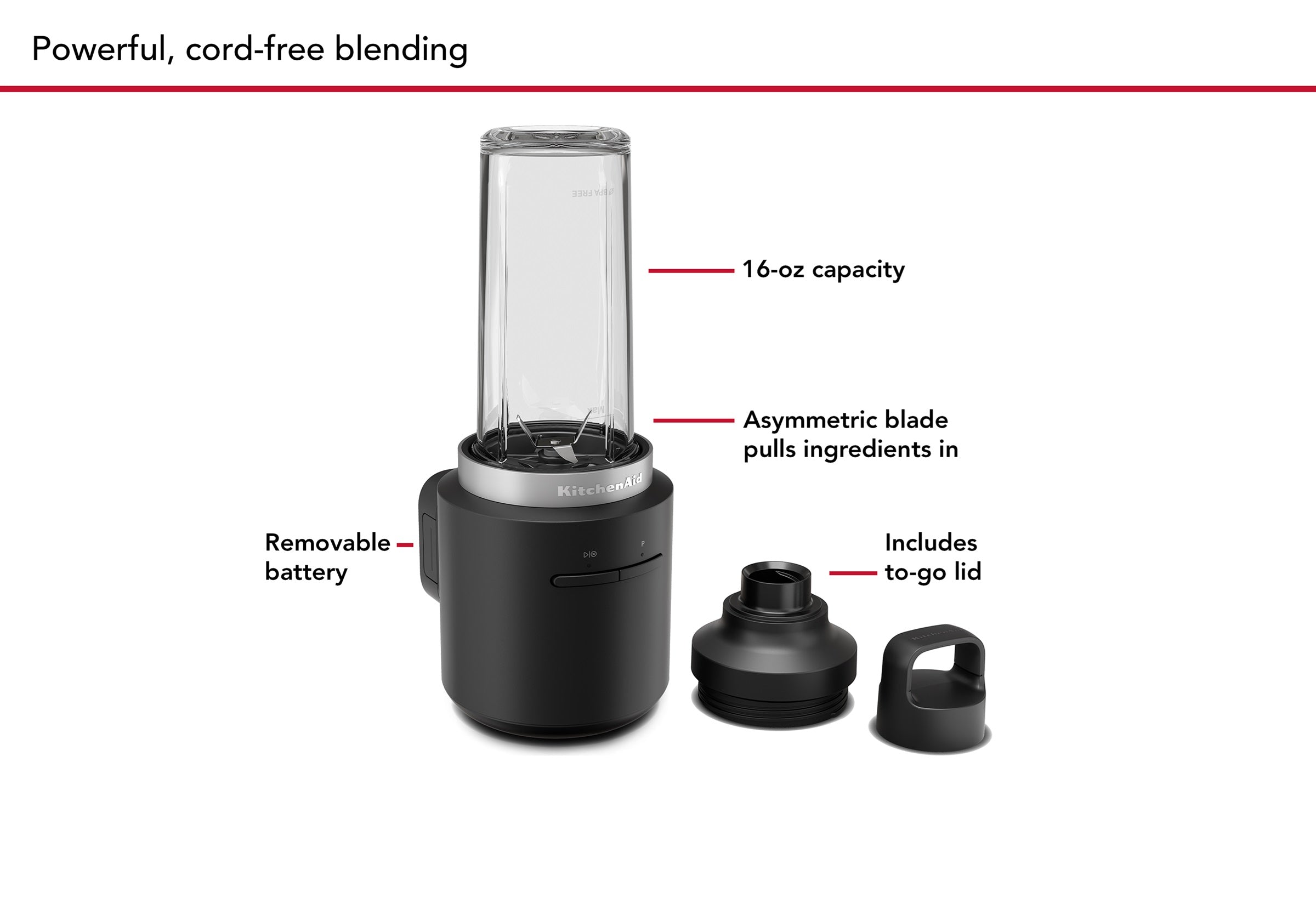 KitchenAid Go Cordless Personal Blender Without Battery