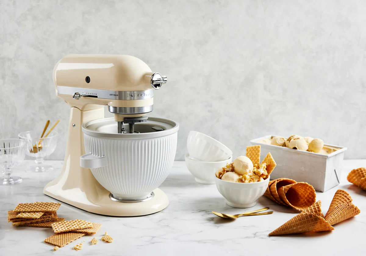 Artisan Tilt-Head Stand Mixer KSM195 + Ice Cream Bowl Bundle