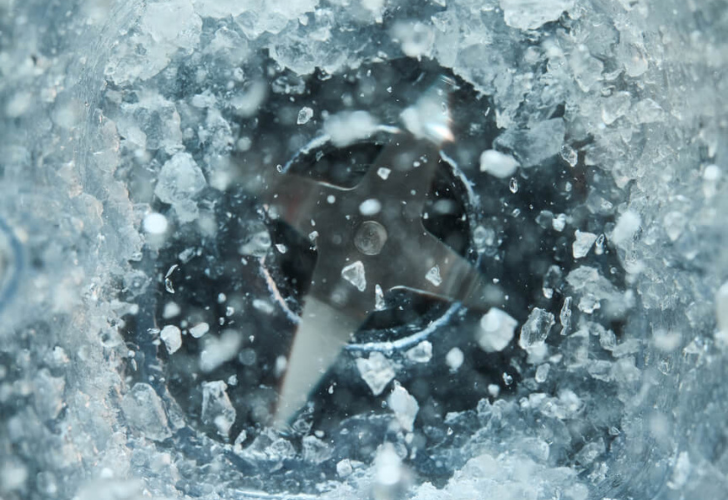 From ice to snow in seconds