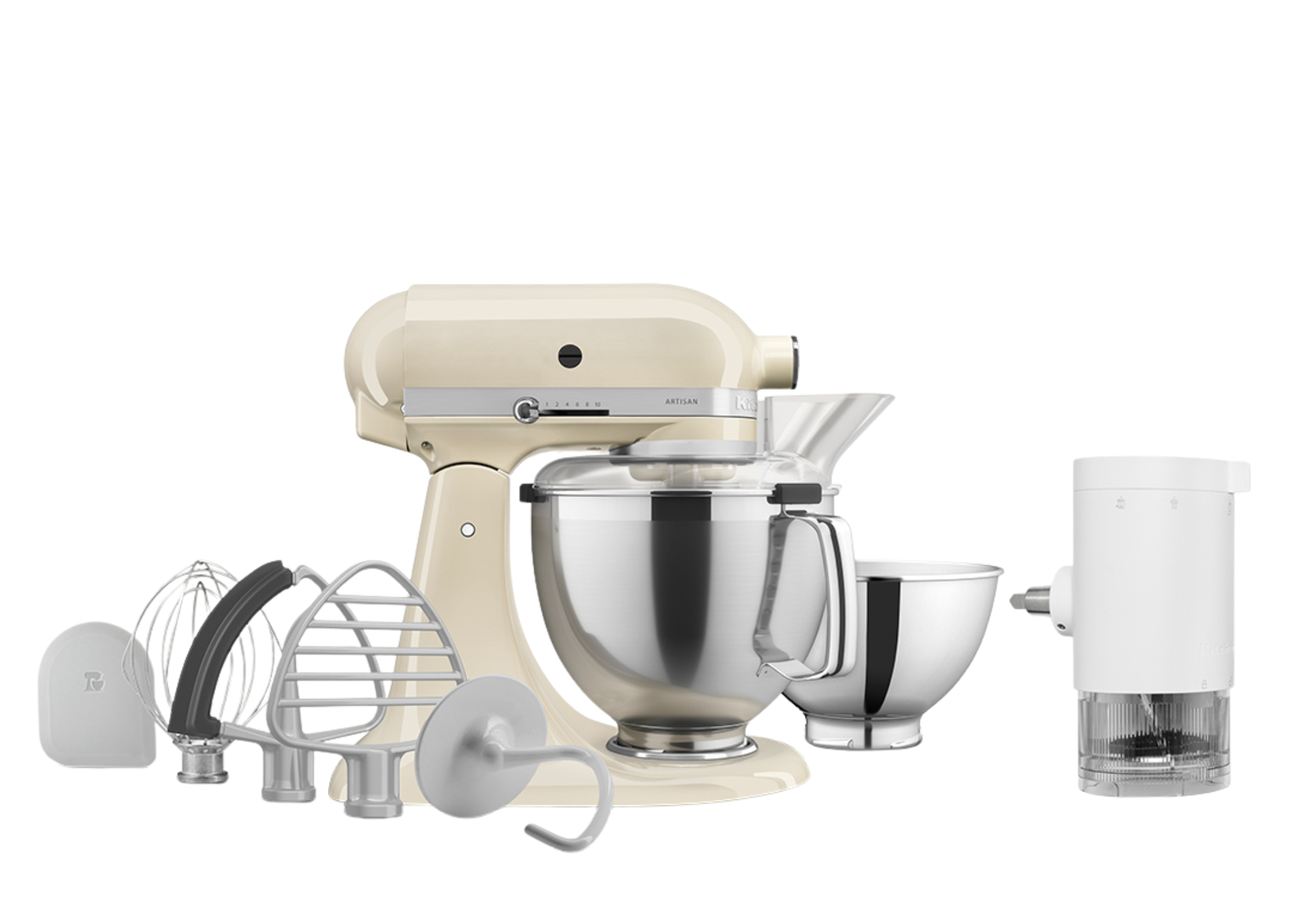 Artisan Tilt-Head Stand Mixer KSM195 + Ice Shave Attachment Bundle