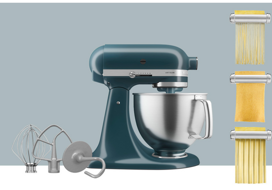 Artisan Tilt-Head Stand Mixer KSM192 + 3 Piece Pasta Attachment Bundle