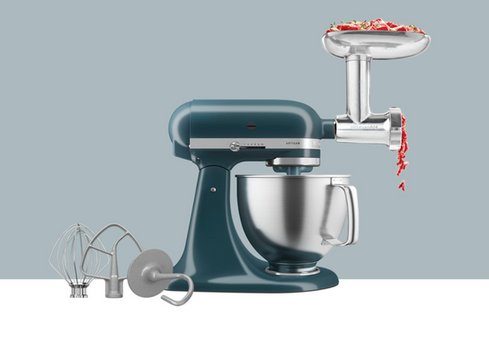 Artisan Tilt-Head Stand Mixer KSM192 + Metal Food Grinder Attachment Bundle