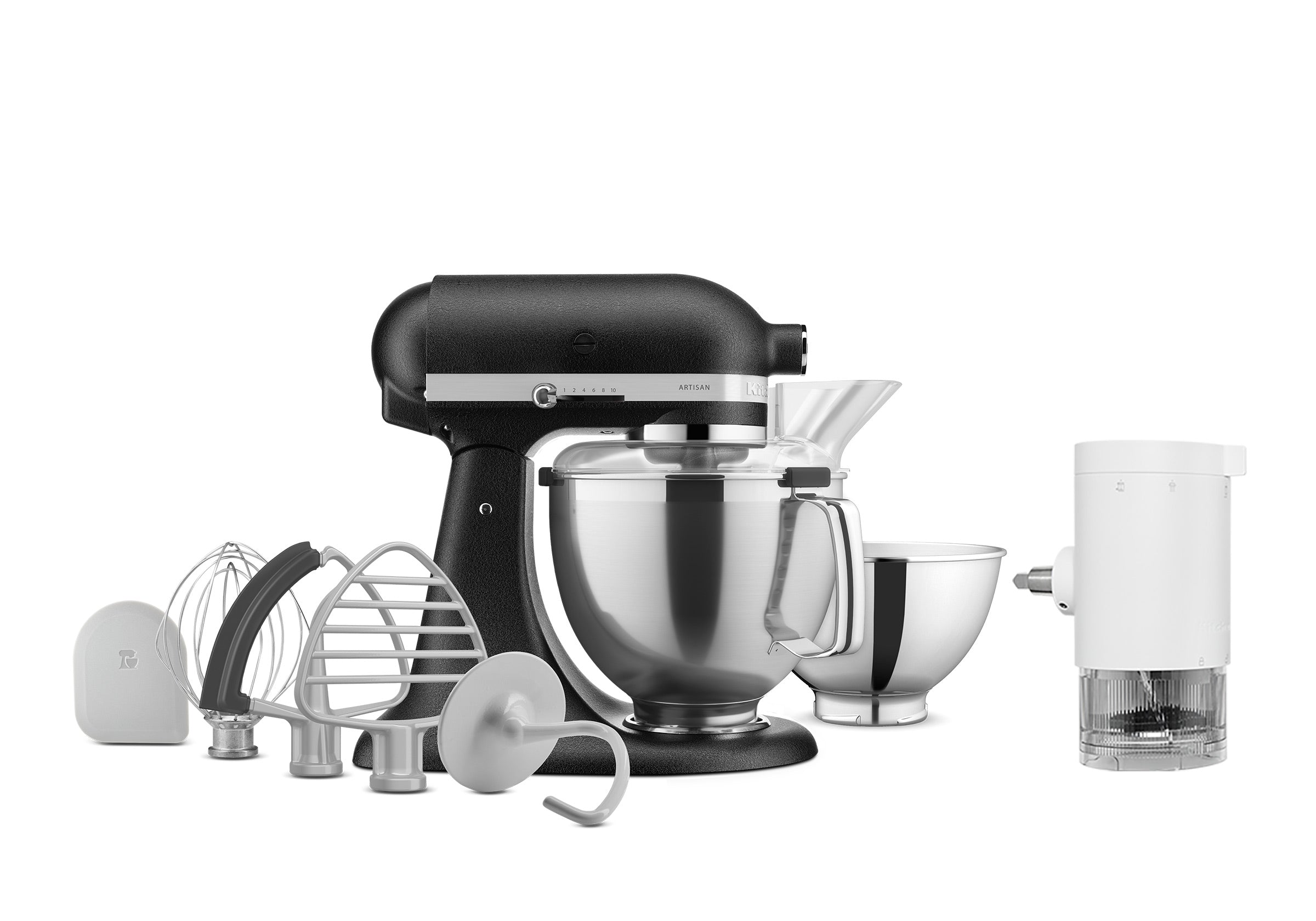 Artisan Tilt-Head Stand Mixer KSM195 + Ice Shave Attachment Bundle