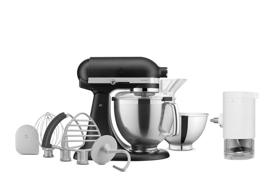 Artisan Tilt-Head Stand Mixer KSM195 + Ice Shave Attachment Bundle