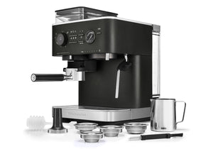 Semi Automatic Espresso Machine with Burr Grinder