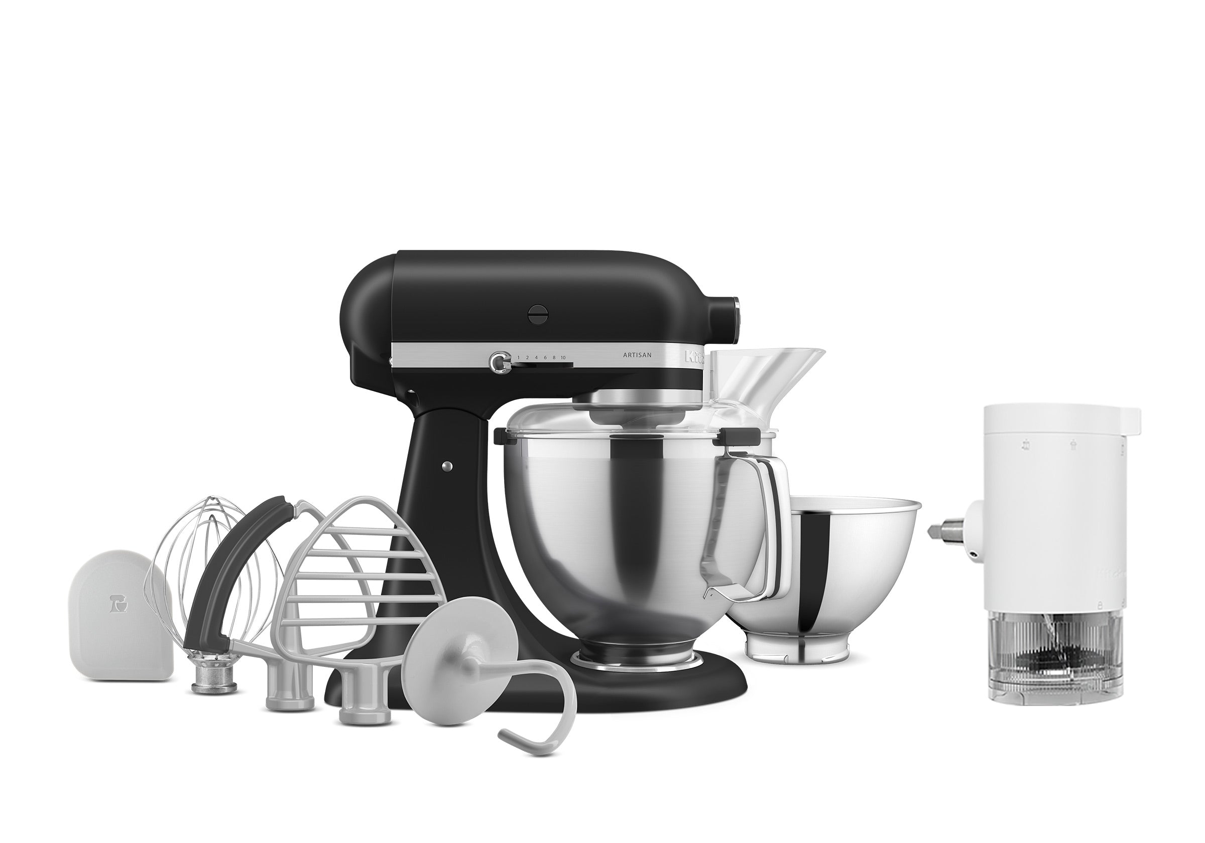 Artisan Tilt-Head Stand Mixer KSM195 + Ice Shave Attachment Bundle