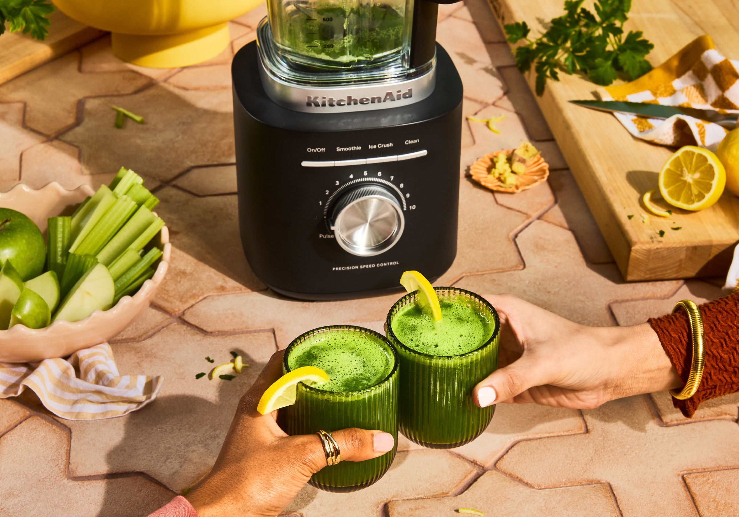 Pure Power Blender with Plastic and Glass Jar Bundle