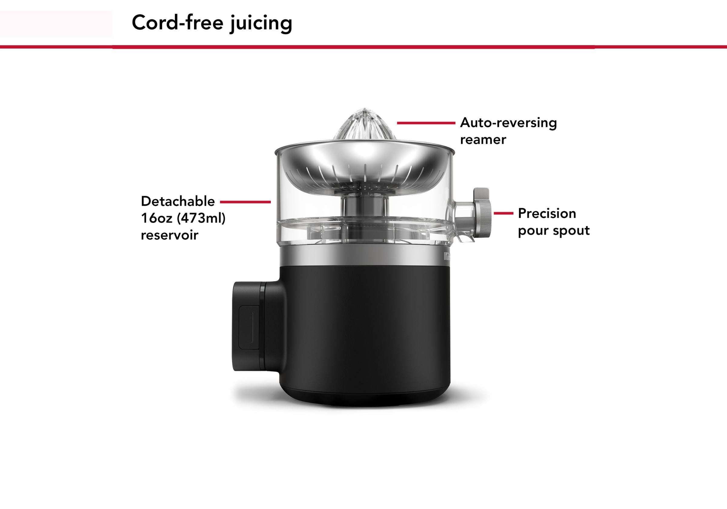 KitchenAid Go Cordless Citrus Juicer With Battery