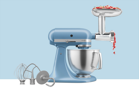 Artisan Tilt-Head Stand Mixer KSM192 + Metal Food Grinder Attachment Bundle