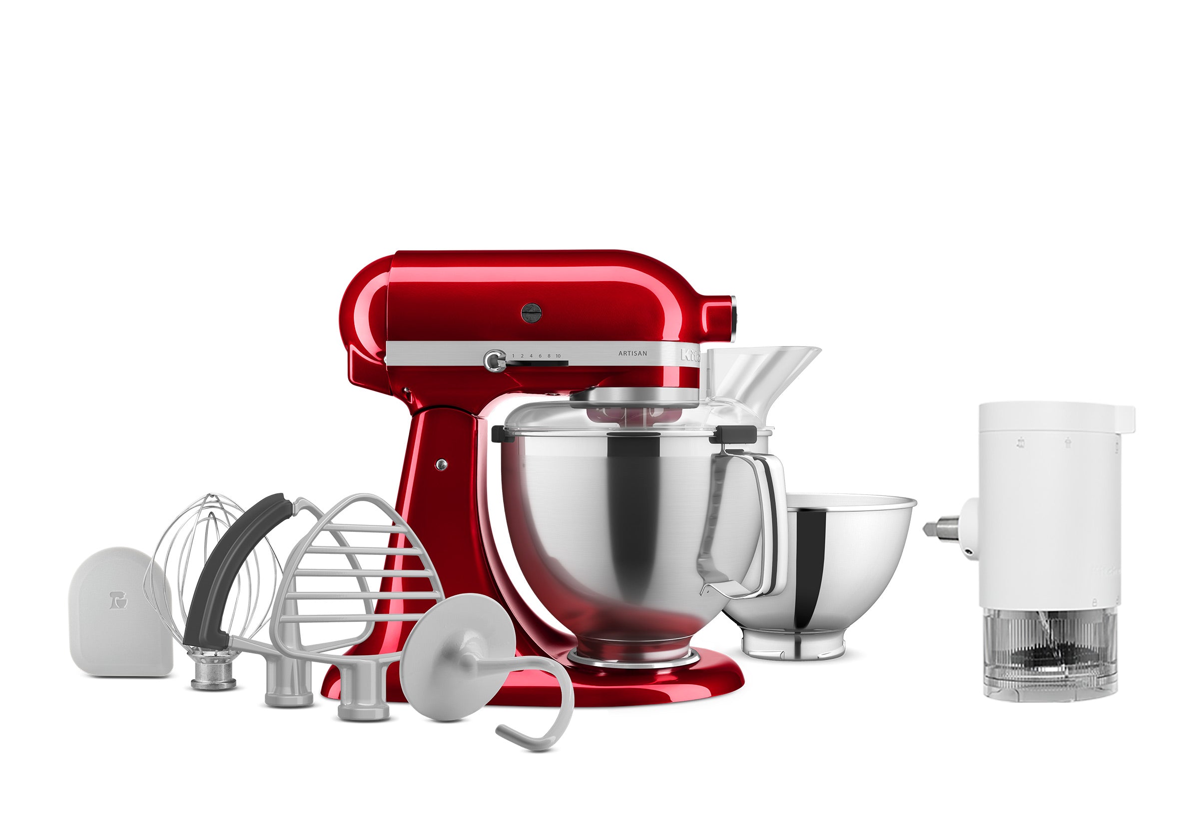 Artisan Tilt-Head Stand Mixer KSM195 + Ice Shave Attachment Bundle