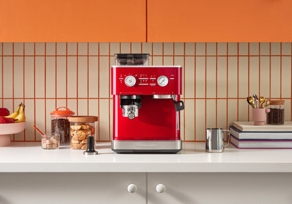 Semi Automatic Espresso Machine with Burr Grinder