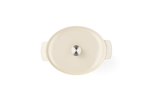 Oval Covered Casserole 30cm (5.6L) Almond Cream