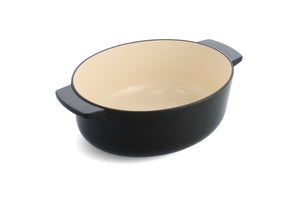 Oval Covered Casserole 30cm (5.6L) Onyx Black