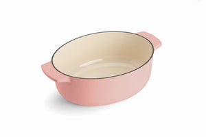 Oval Covered Casserole 30cm (5.6L) Dried Rose