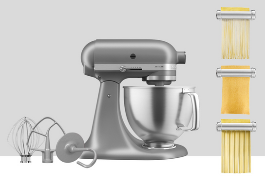 Artisan Tilt-Head Stand Mixer KSM192 + 3 Piece Pasta Attachment Bundle