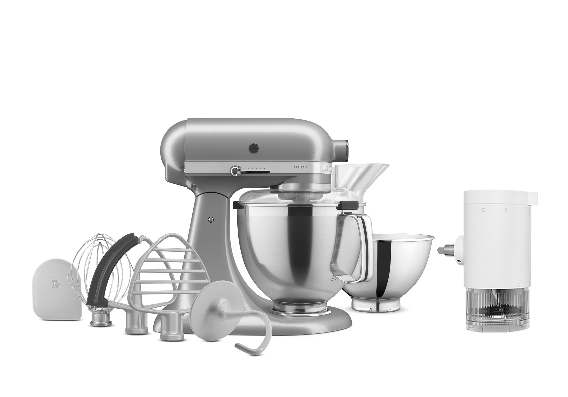 Artisan Tilt-Head Stand Mixer KSM195 + Ice Shave Attachment Bundle