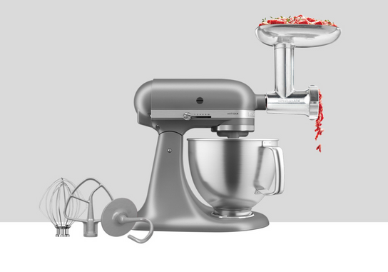 Artisan Tilt-Head Stand Mixer KSM192 + Metal Food Grinder Attachment Bundle