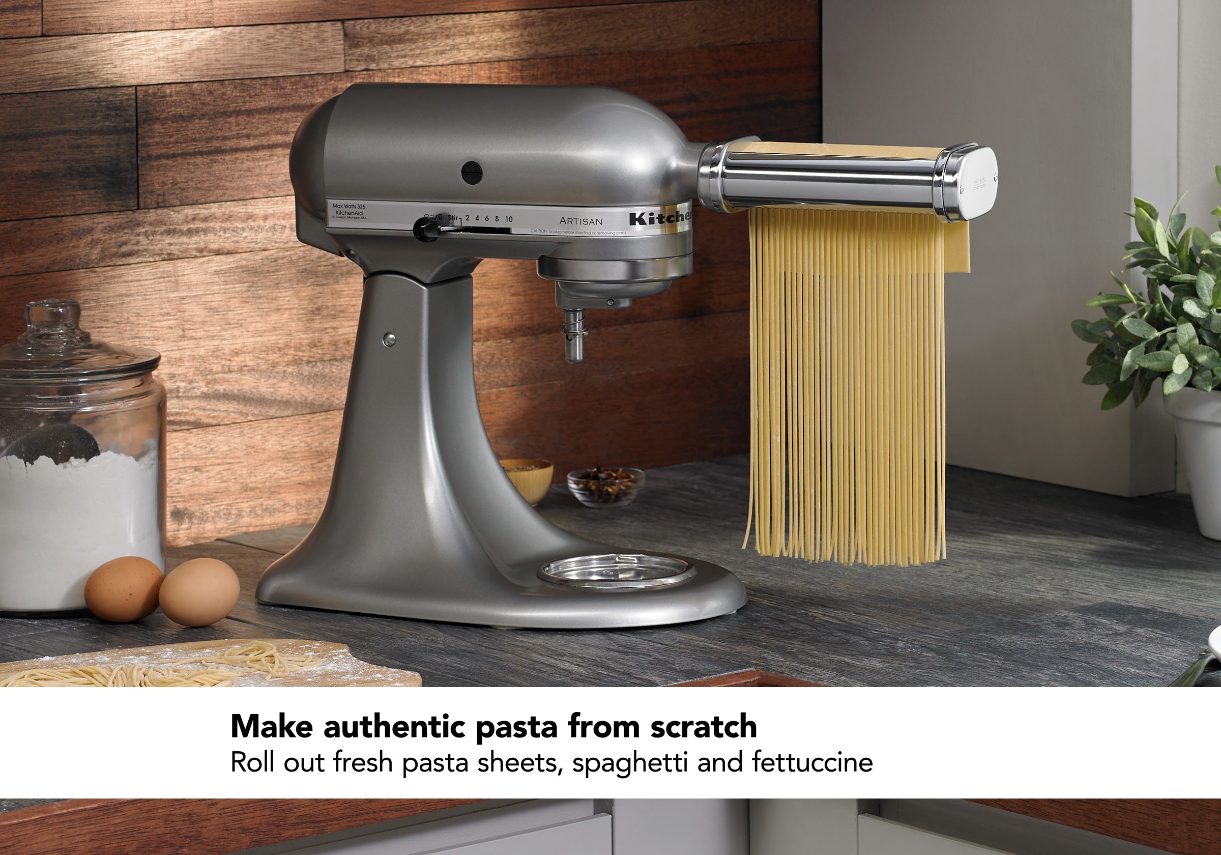 3 Piece Pasta Roller Stand Mixer Attachment KitchenAid