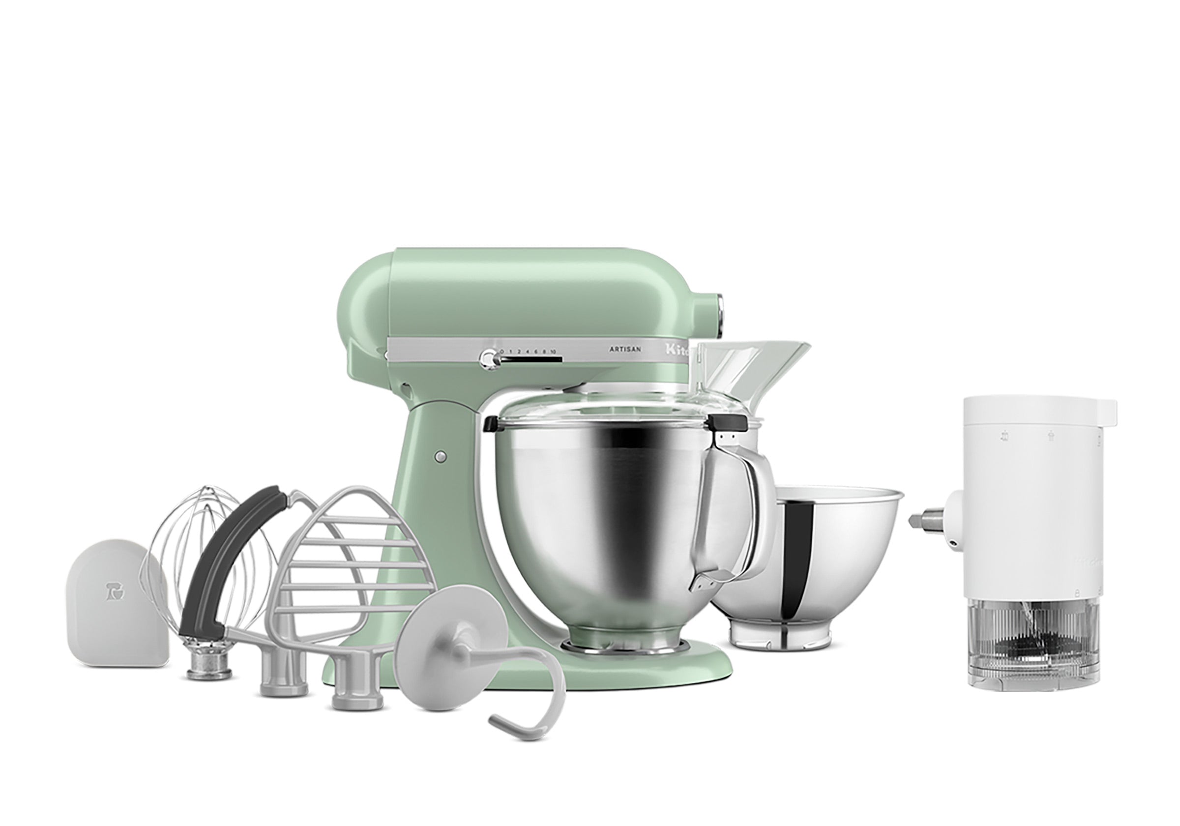 Artisan Tilt-Head Stand Mixer KSM195 + Ice Shave Attachment Bundle