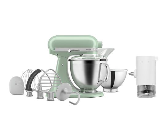 Artisan Tilt-Head Stand Mixer KSM195 + Ice Shave Attachment Bundle
