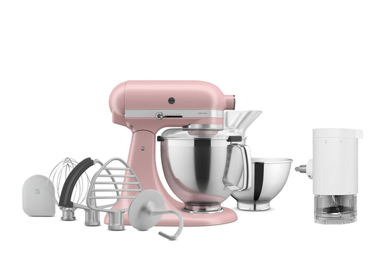 Artisan Tilt-Head Stand Mixer KSM195 + Ice Shave Attachment Bundle