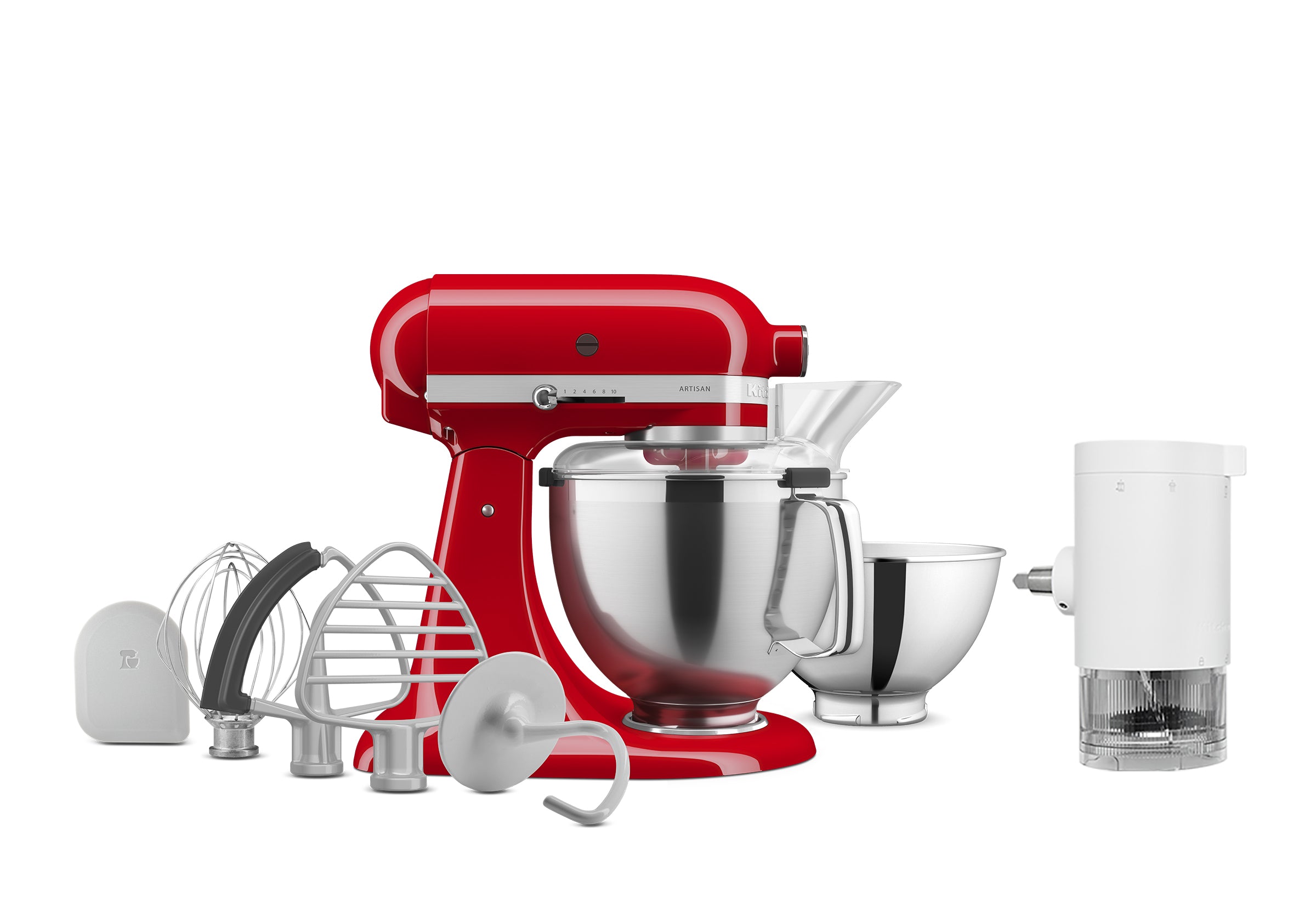 Artisan Tilt-Head Stand Mixer KSM195 + Ice Shave Attachment Bundle