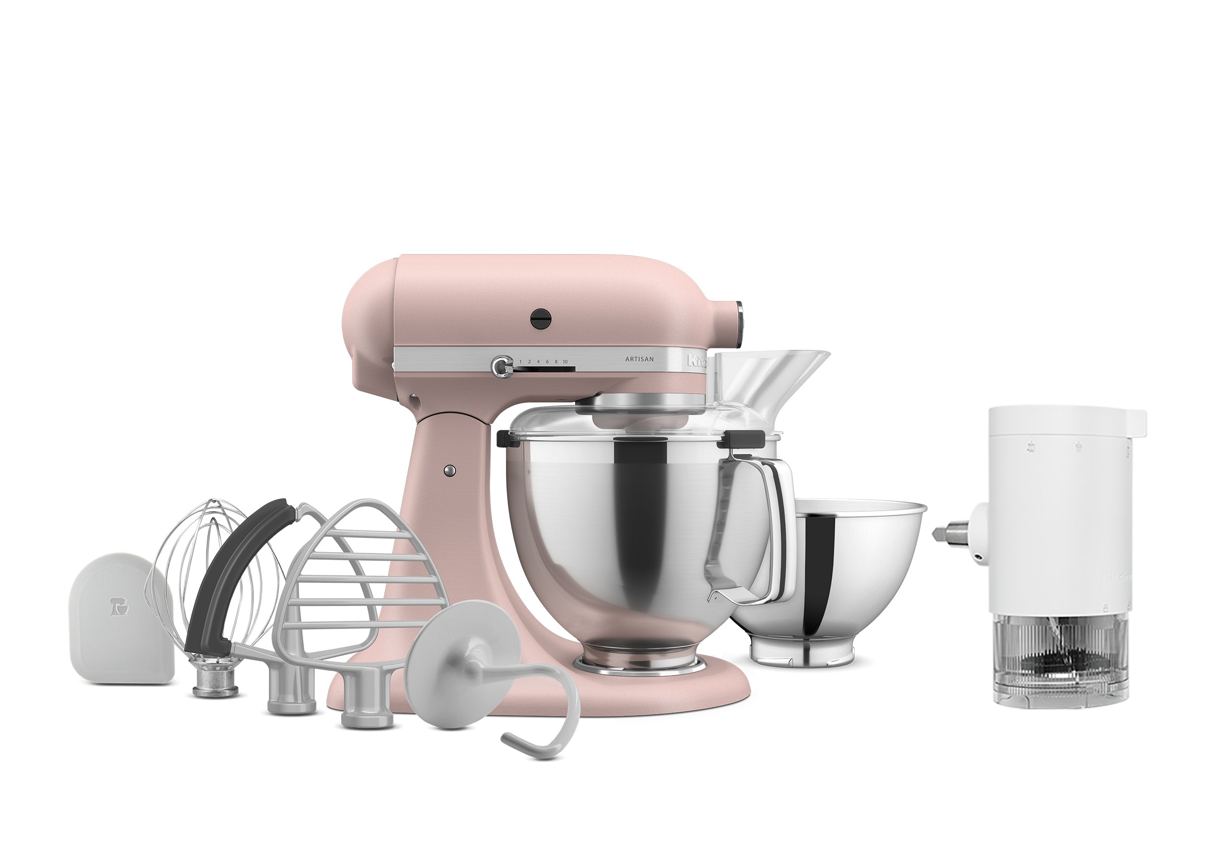 Artisan Tilt-Head Stand Mixer KSM195 + Ice Shave Attachment Bundle