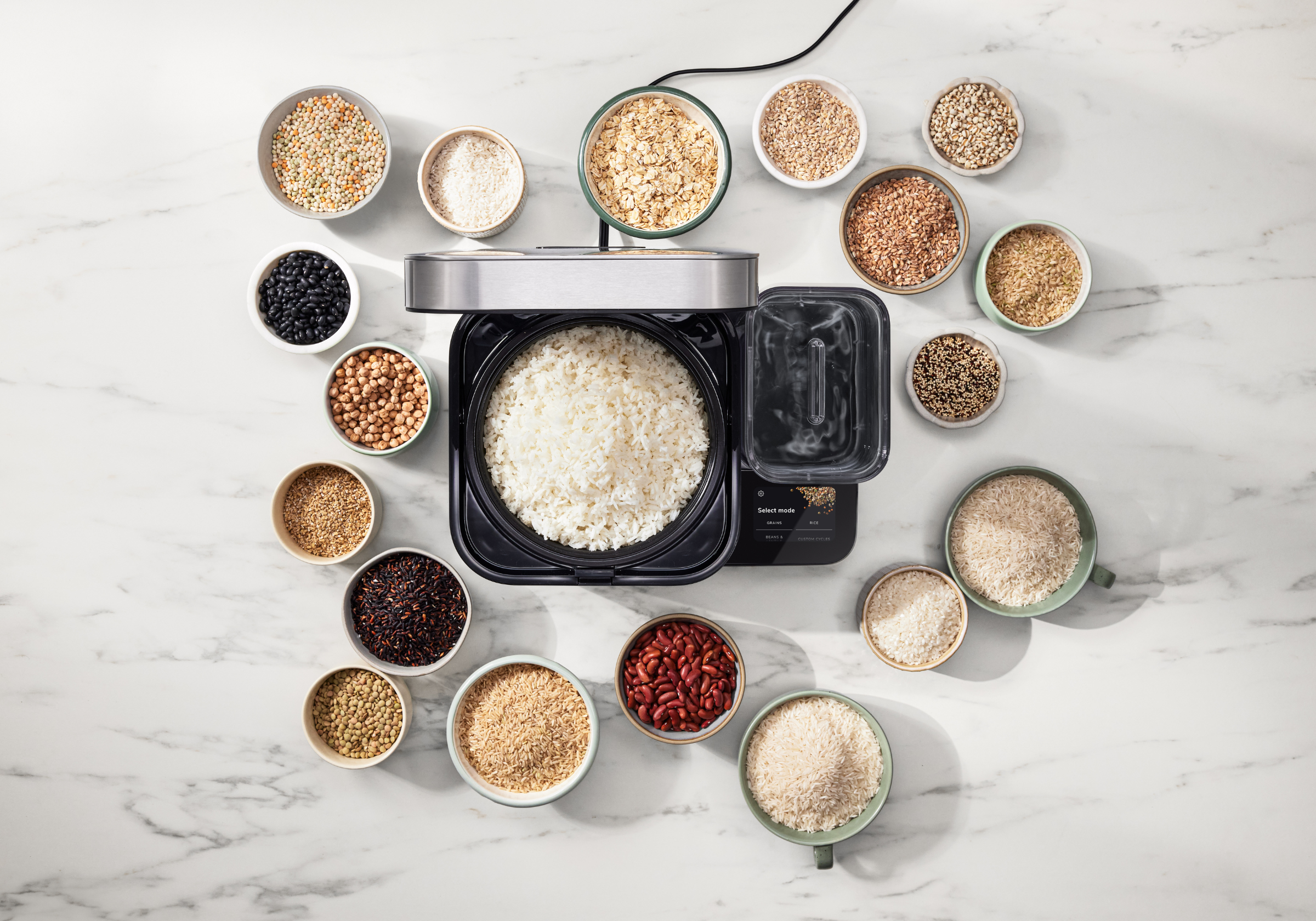 21 Presets for grains, rice and beans