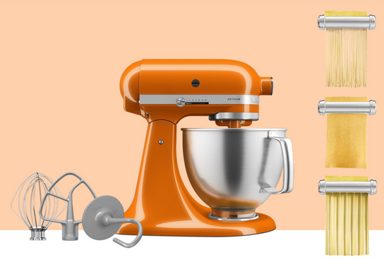 Artisan Tilt-Head Stand Mixer KSM192 + 3 Piece Pasta Attachment Bundle