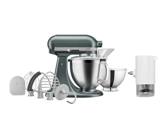 Artisan Tilt-Head Stand Mixer KSM195 + Ice Shave Attachment Bundle