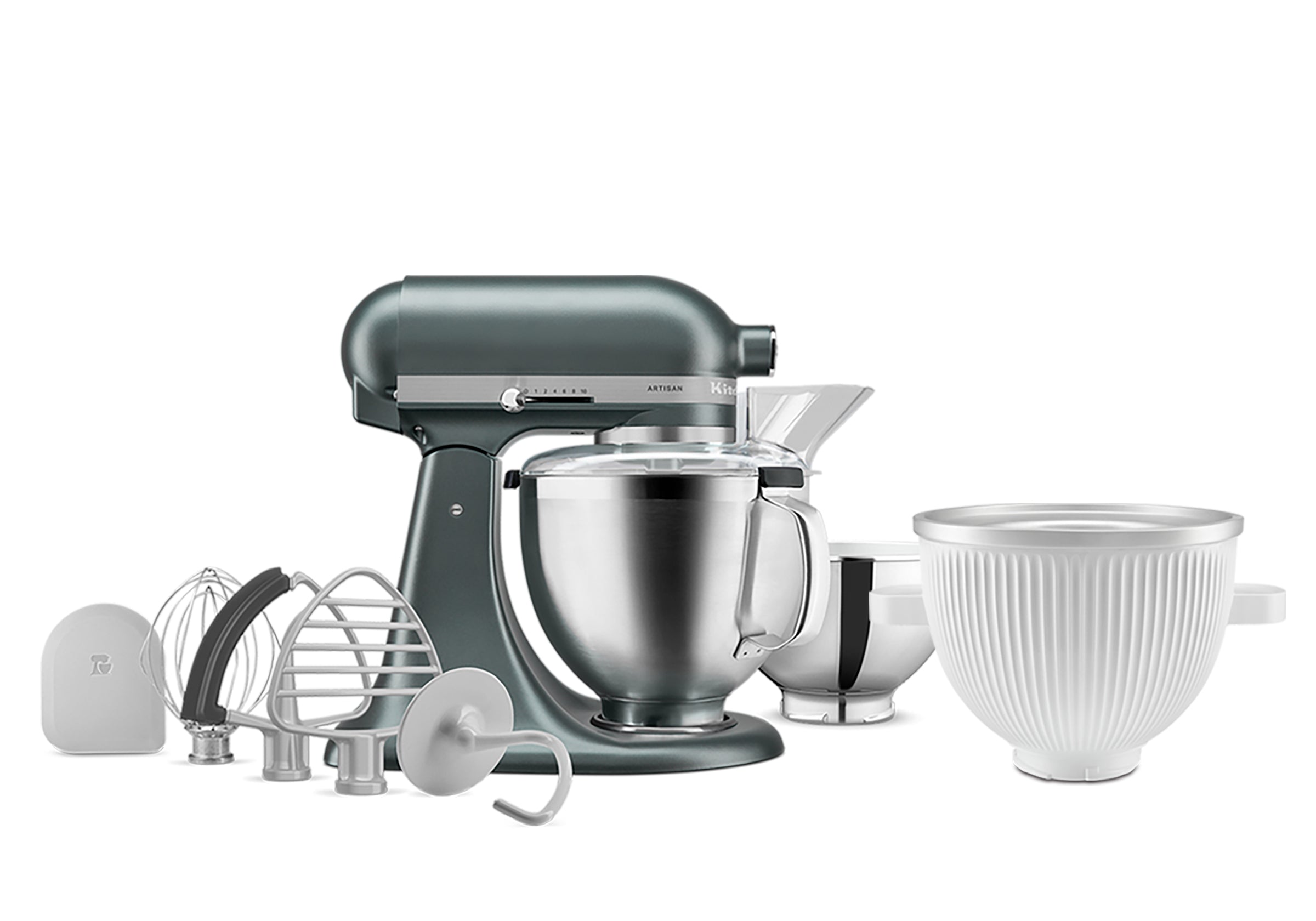 Artisan Tilt-Head Stand Mixer KSM195 + Ice Cream Bowl Bundle