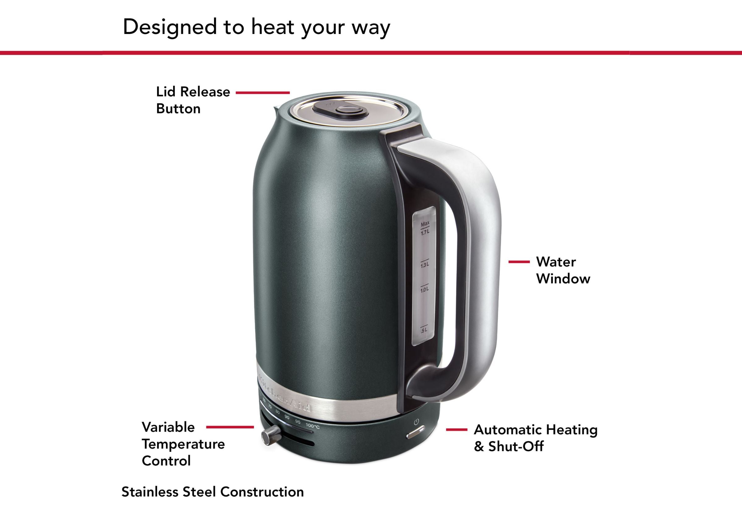 Variable Temperature Electric Kettle KEK1701 KitchenAid