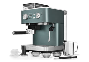 Semi Automatic Espresso Machine with Burr Grinder