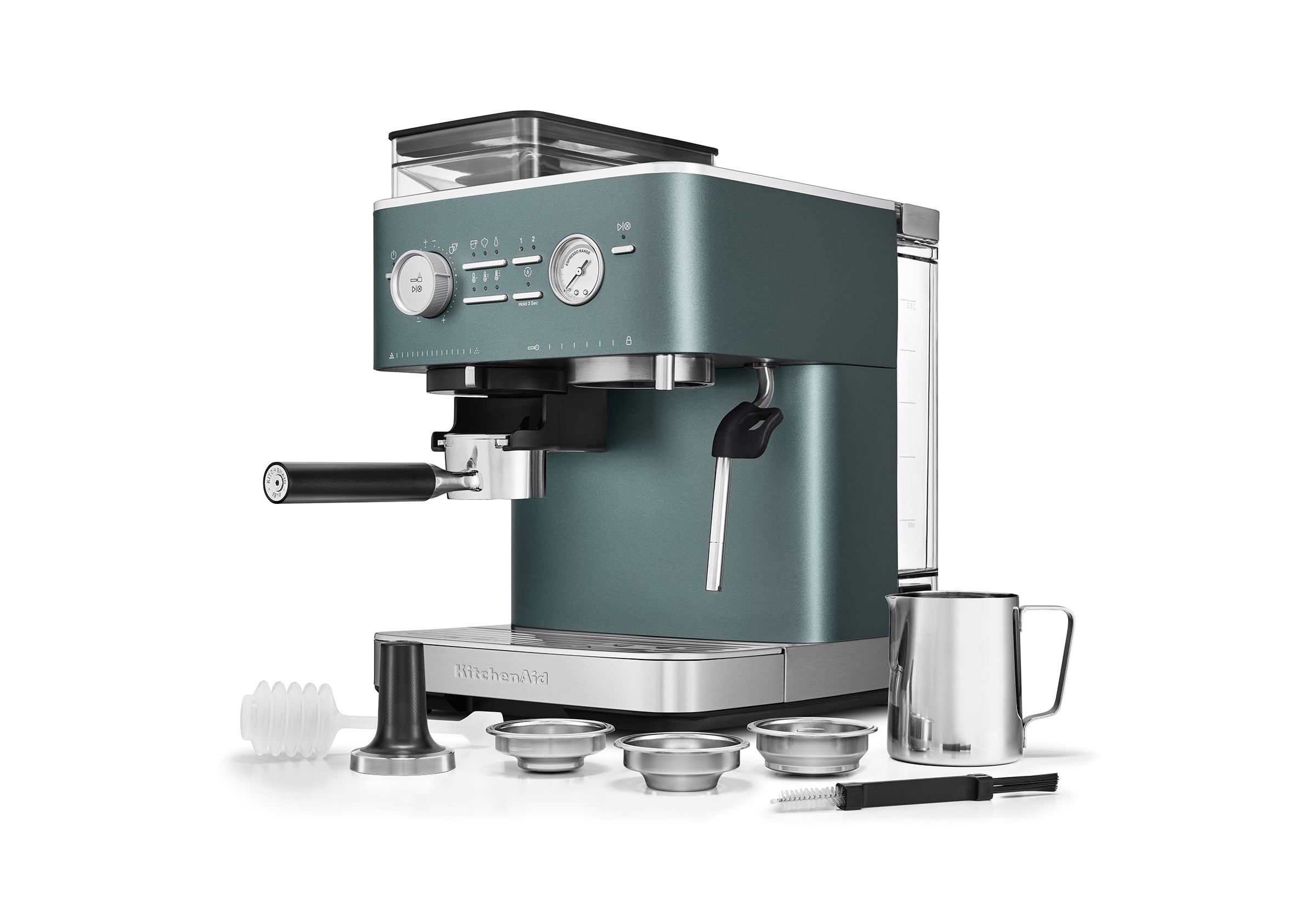 Semi Automatic Espresso Machine with Burr Grinder